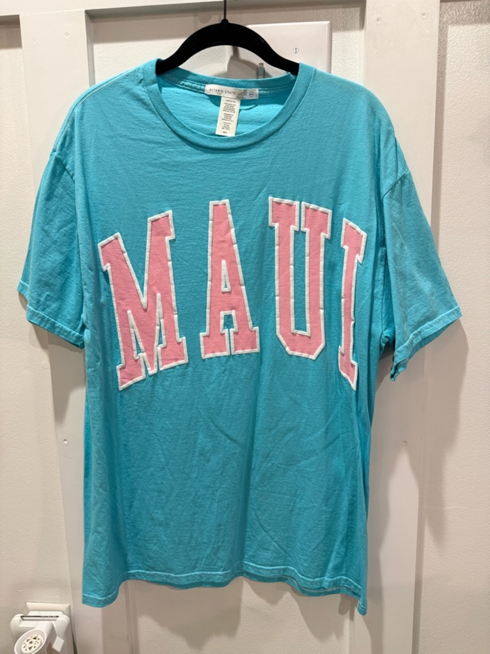 Altar'd State Turquoise “MAUI”  Crewneck Tee